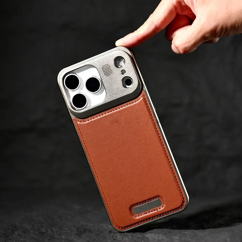 iPhone 17 Series Aero Flex Premium Metallic Leather Case - Image 3