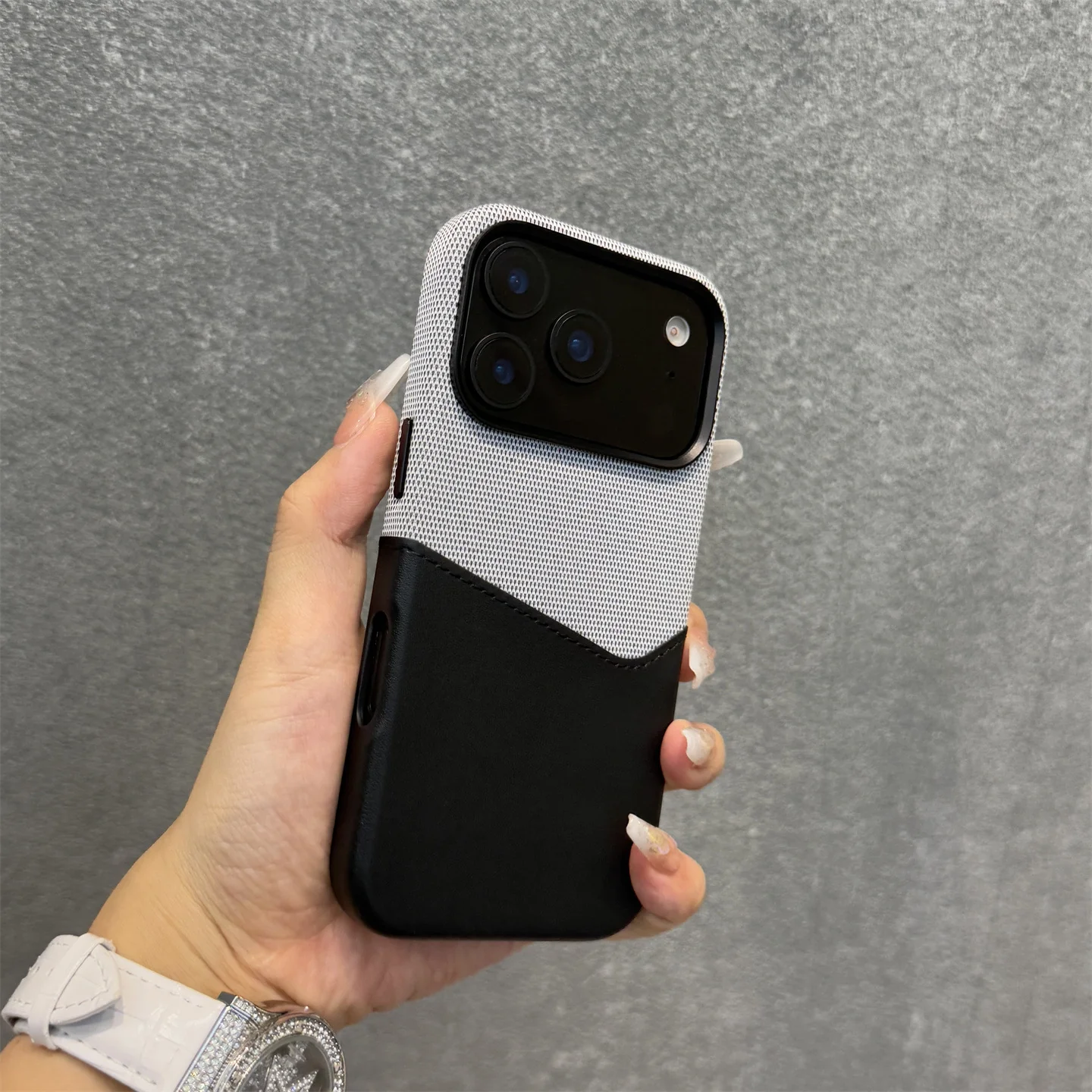 iPhone 17 Series Sleek Dual Tone Card Holder Case - Image 12