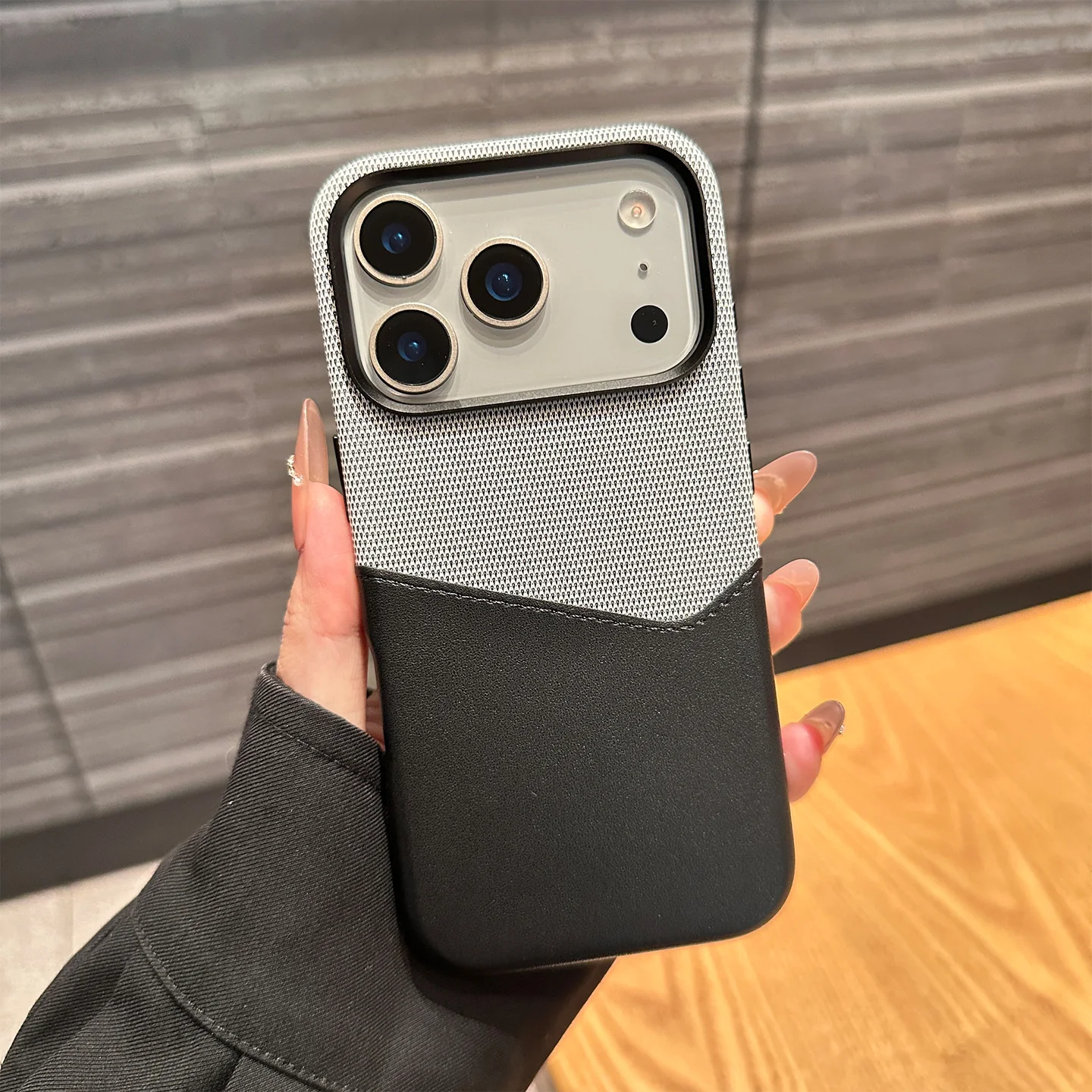 iPhone 17 Series Sleek Dual Tone Card Holder Case - Image 4