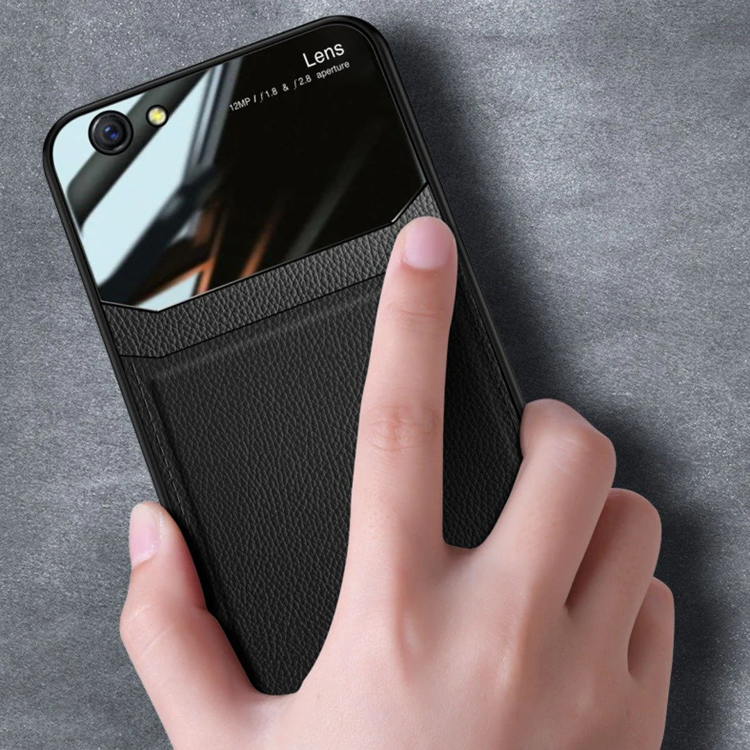 iPhone 7 Sleek Slim Leather Glass Case - Image 2