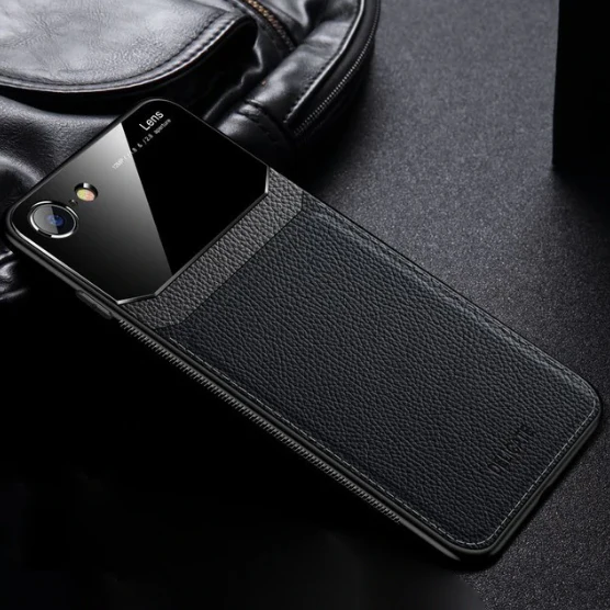 iPhone 7 Sleek Slim Leather Glass Case - Image 7