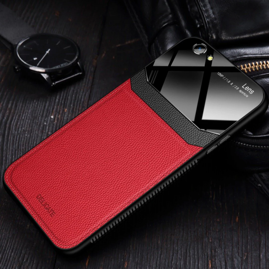iPhone 8 Sleek Slim Leather Glass Case - Image 12