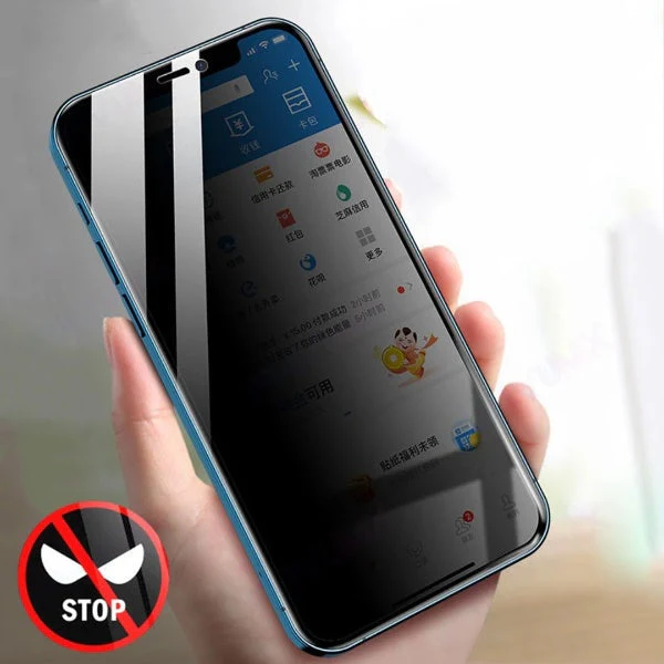 iPhone - Anti Spy Privacy Tempered Glass with Camera Lens Protector - Image 5