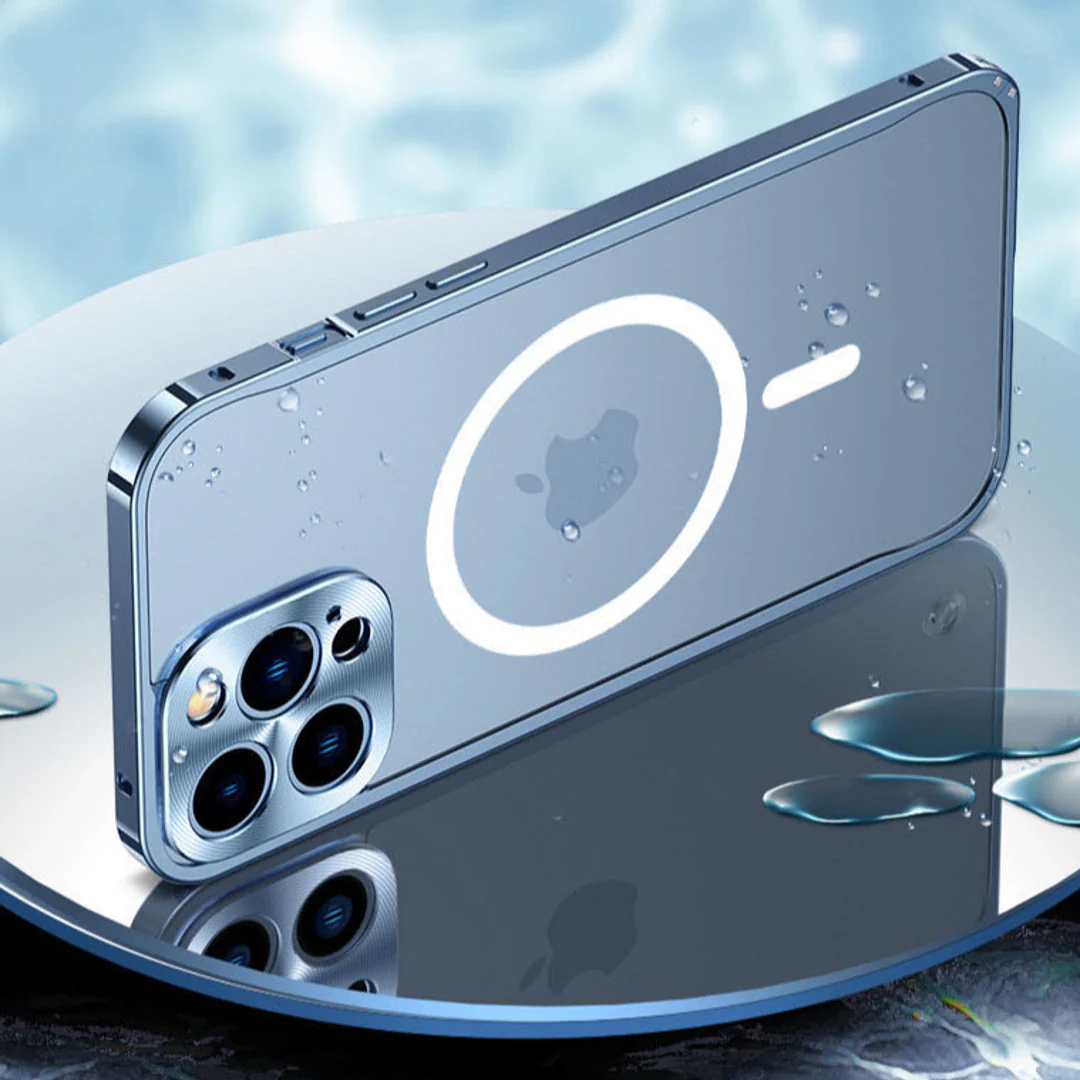 iPhone Series - Frosted Glass Magsafe Edition Magnetic Bumper Case - Image 3