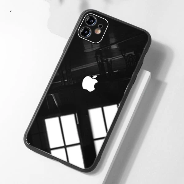 iPhone - Glass Plating Logo Case With Tempered Glass - Image 2