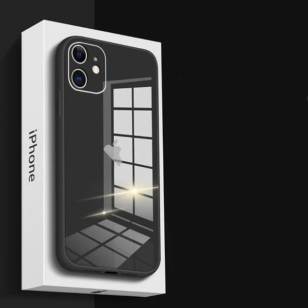 iPhone - Glass Plating Logo Case With Tempered Glass - Image 3