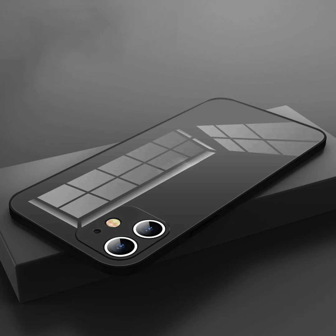 iPhone - Glass Plating Logo Case With Tempered Glass - Image 5