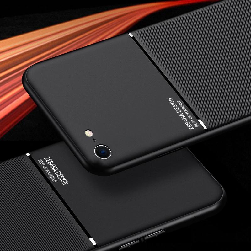 iPhone SE (2020) Carbon Fiber Twill Pattern Soft TPU Case - Image 2