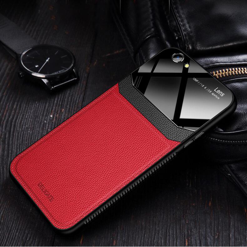 iPhone SE (2020)  Sleek Slim Leather Glass Case - Image 3