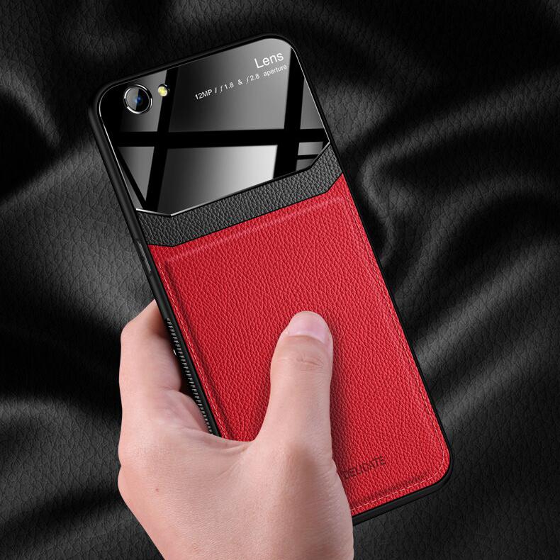 iPhone SE (2020)  Sleek Slim Leather Glass Case - Image 4