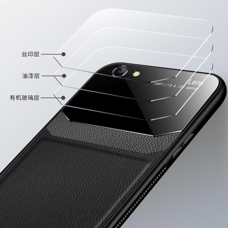 iPhone SE (2020)  Sleek Slim Leather Glass Case - Image 5