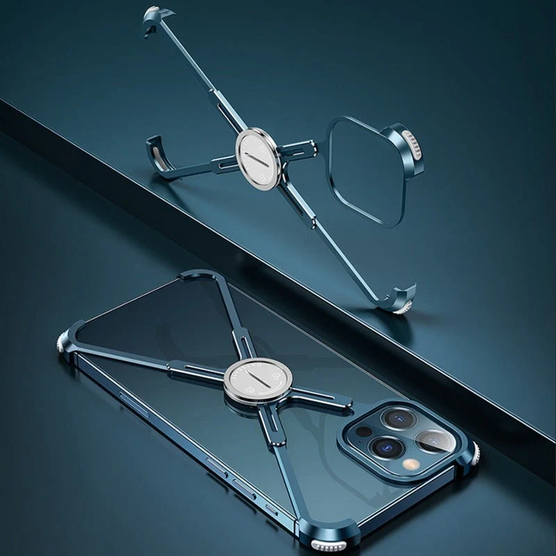 iPhone 12 Series Slim Aluminium Kickstand Bumper Frame - Image 3