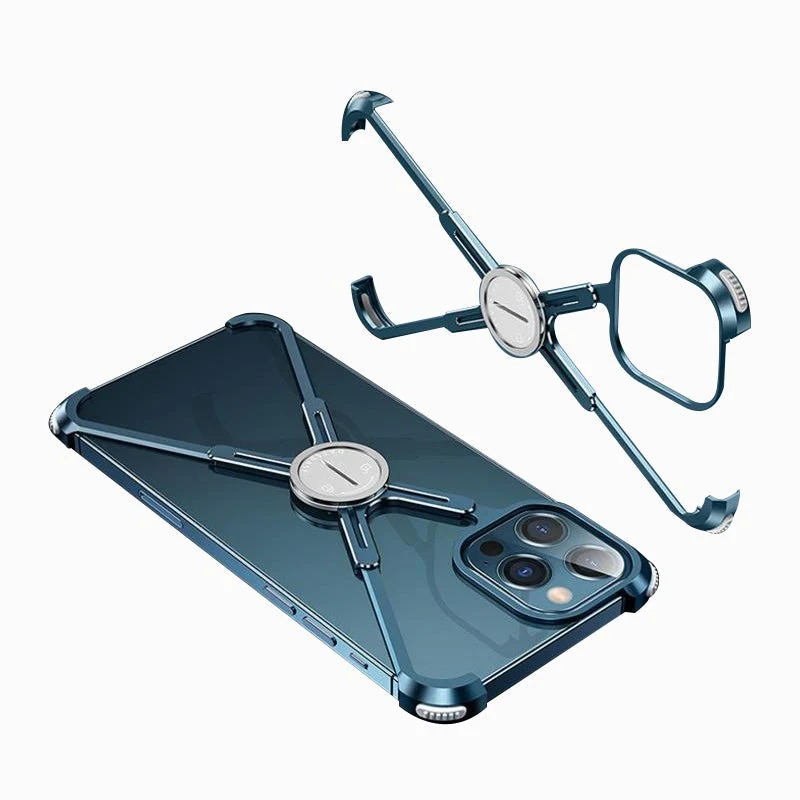 iPhone 12 Series Slim Aluminium Kickstand Bumper Frame - Image 4