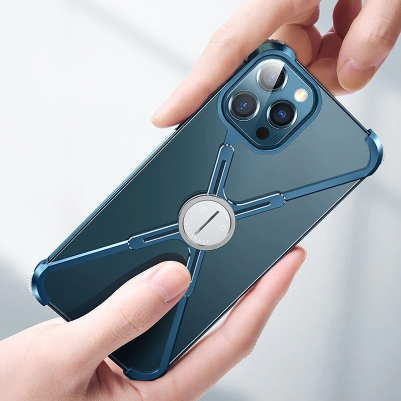 iPhone 12 Series Slim Aluminium Kickstand Bumper Frame - Image 7