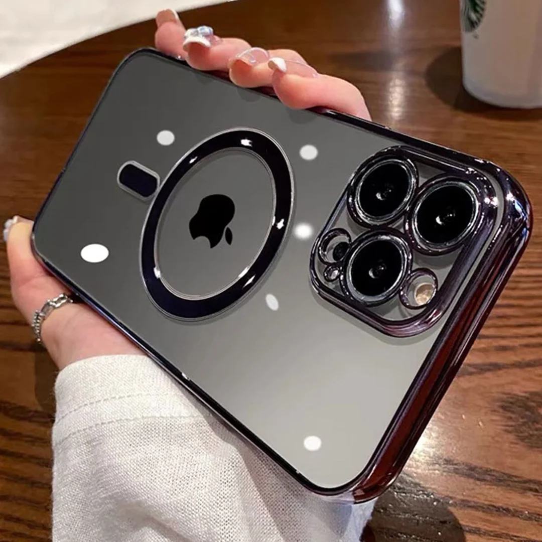 iPhone - Magsafe Plating Camera Protection Soft Case - Image 2