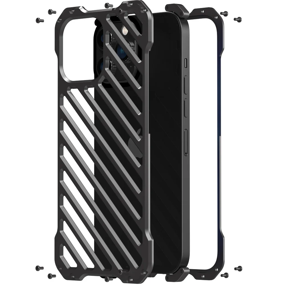 iPhone Series R-Just Aluminium Alloy Grill Case - Image 3