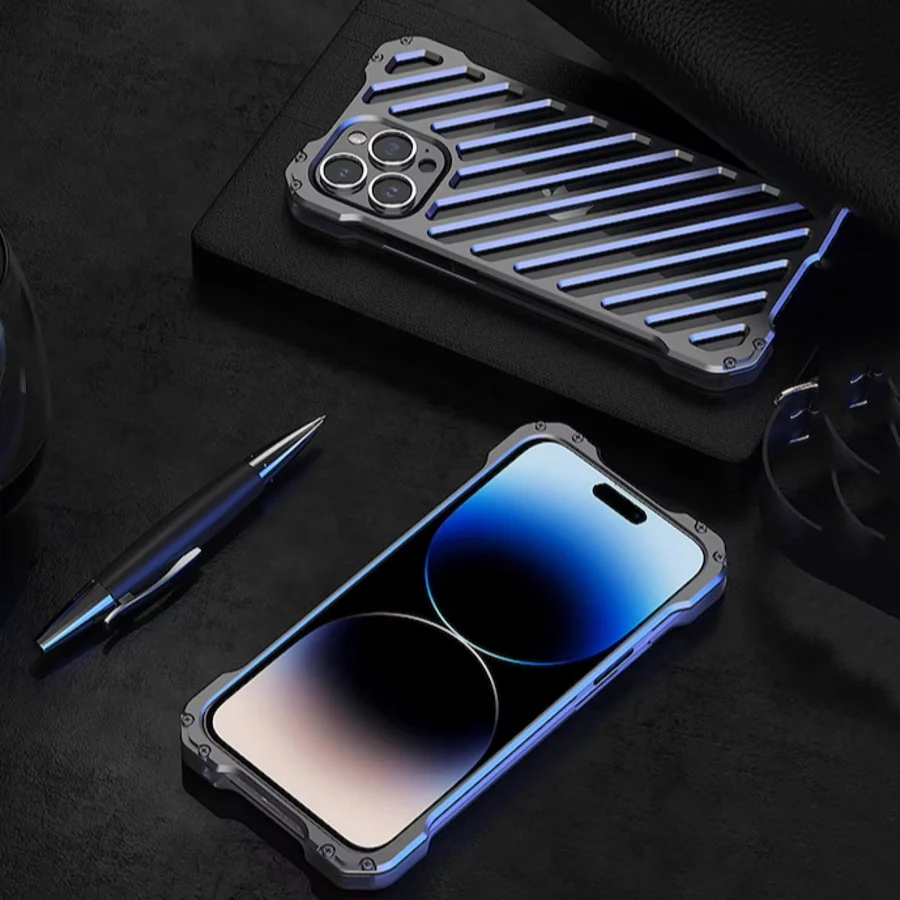 iPhone Series R-Just Aluminium Alloy Grill Case - Image 4