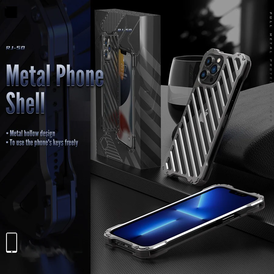 iPhone Series R-Just Aluminium Alloy Grill Case - Image 7