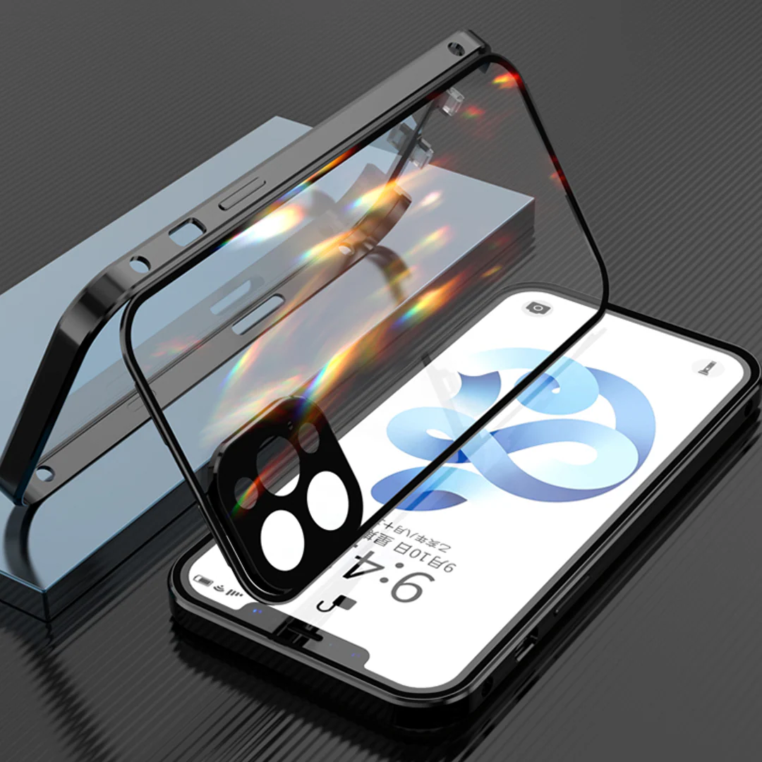 iPhone - Auto Fit Magnetic Glass Camera Protective Case - Image 4