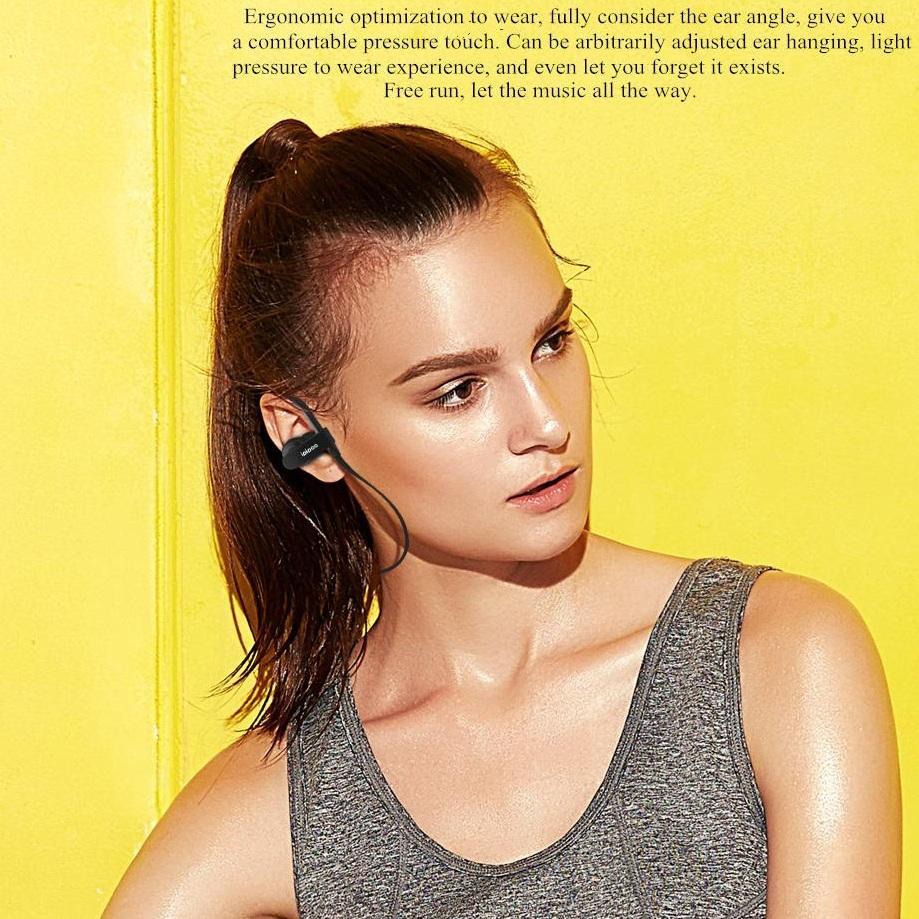 ipipoo ® Wireless Sport Earphones-IL98BL (Black) - Image 3