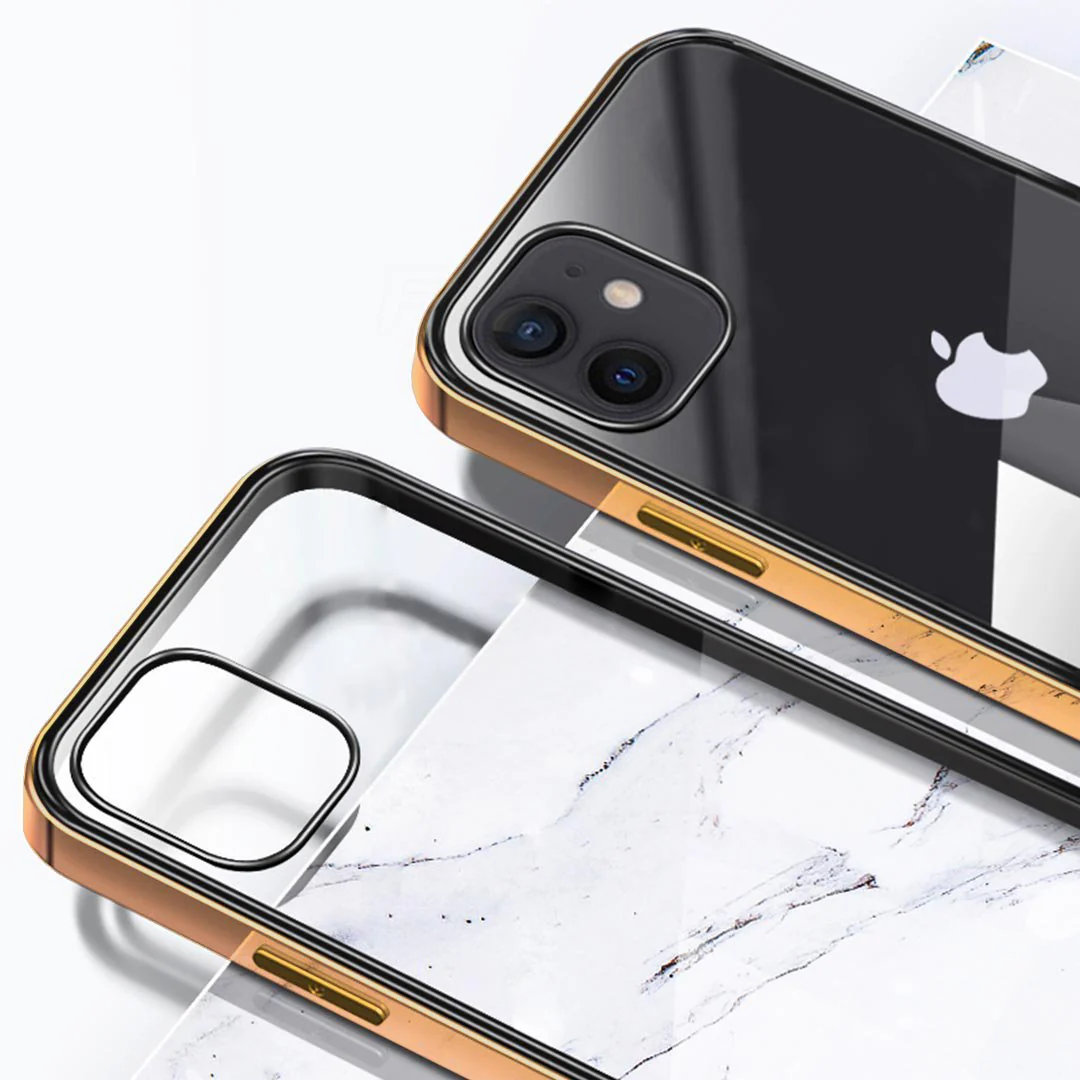 iPhone 12 Electroplating Silicone Transparent Glitter Case - Image 10