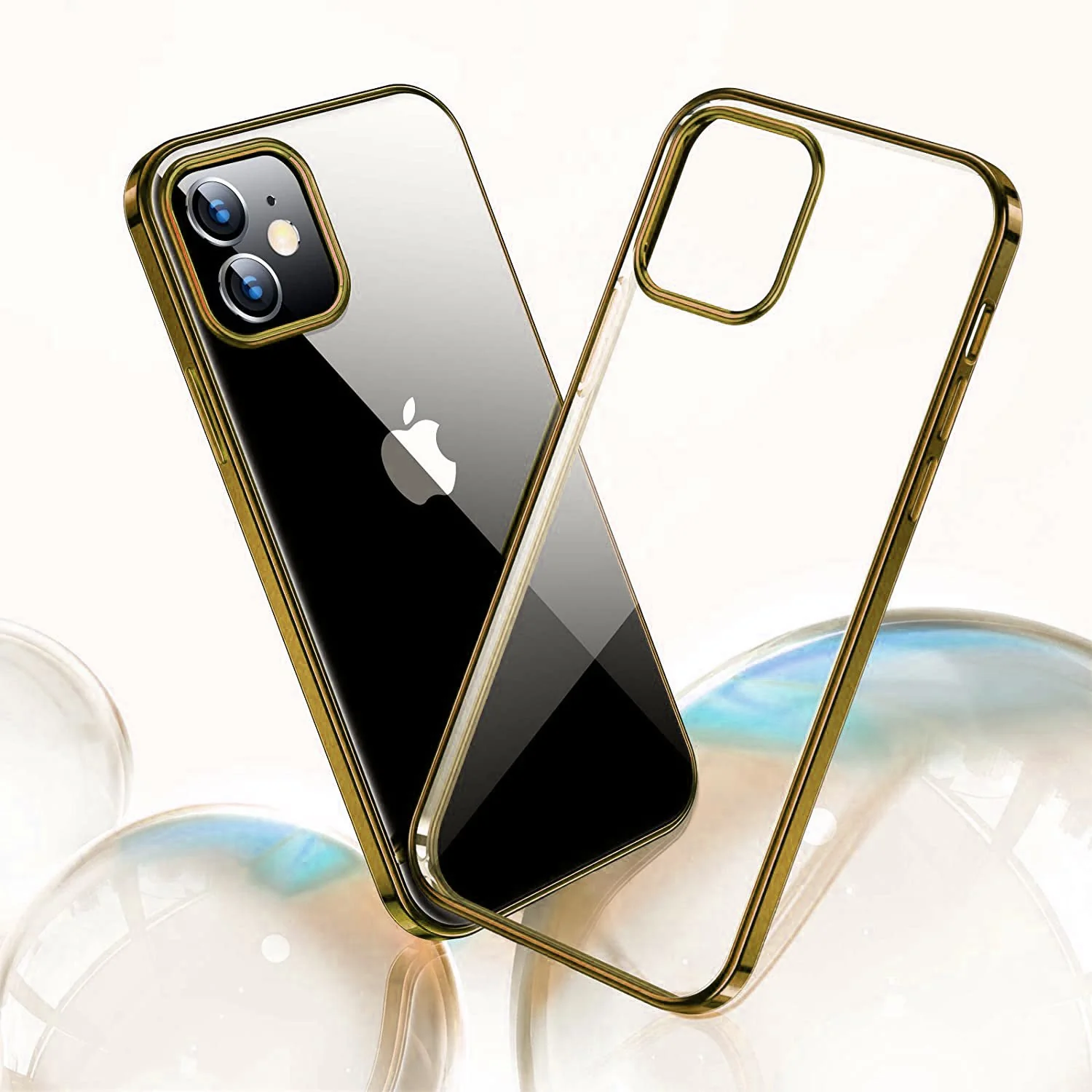 iPhone 12 Electroplating Silicone Transparent Glitter Case - Image 6