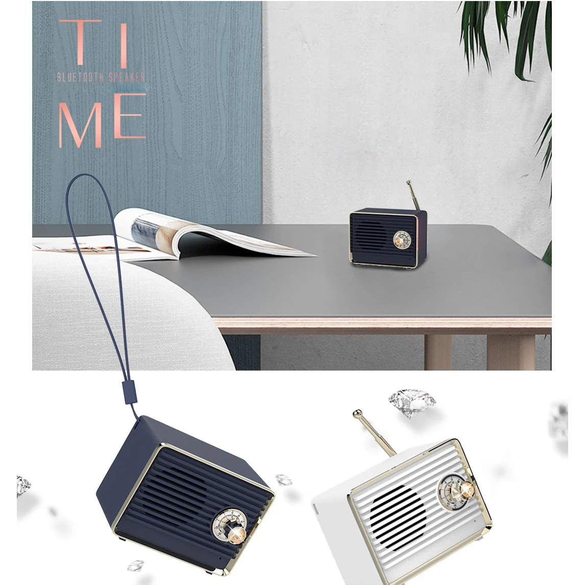 Kingxbar ® Retro Portable Wireless Bluetooth Speaker - Image 3