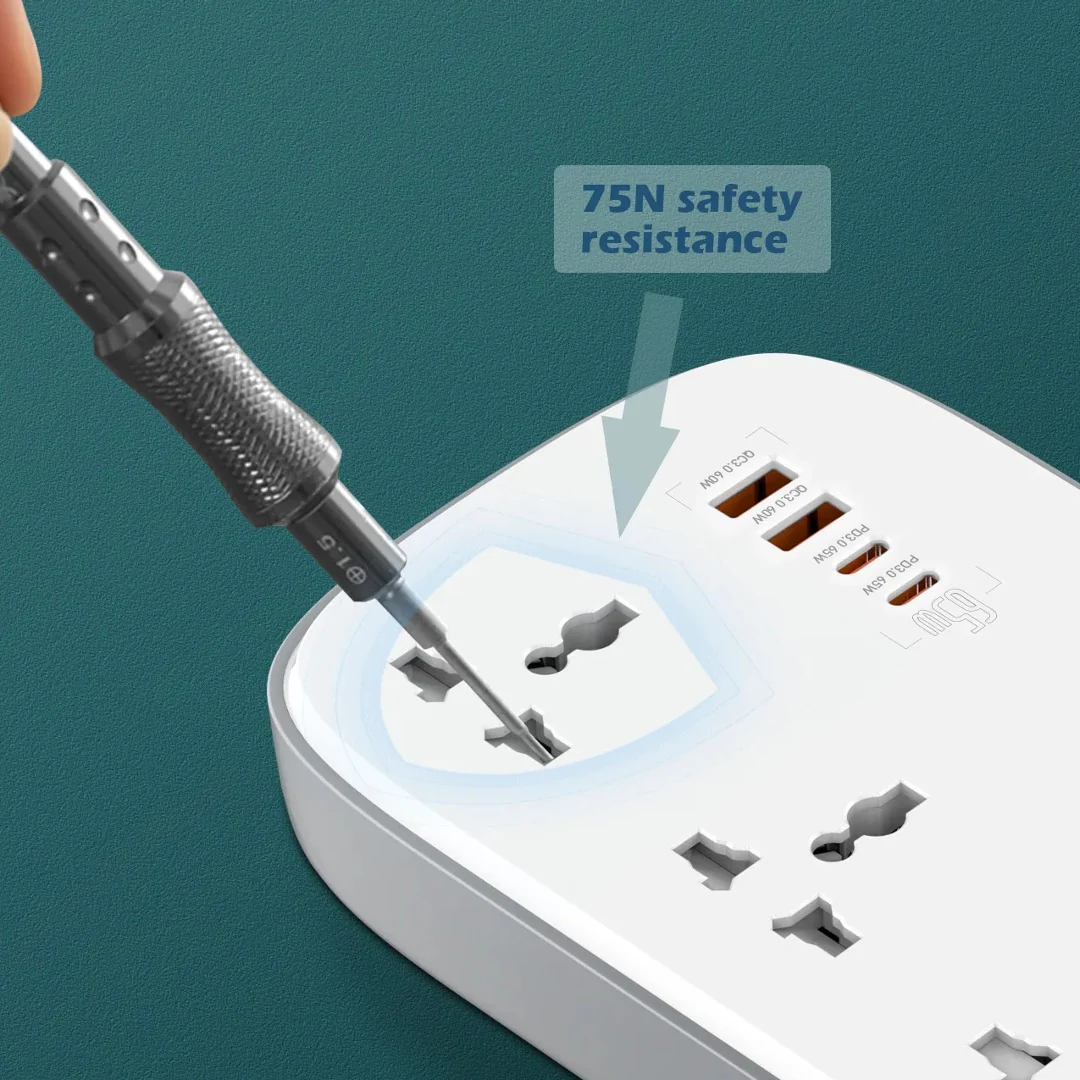 LDNIO Fast Power Socket Hub with USB-C - Image 10