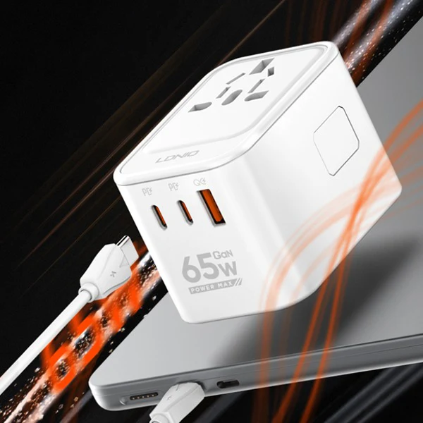 LDNIO Jet Setter 3 USB Ports 65W Travel Adapter - Image 2