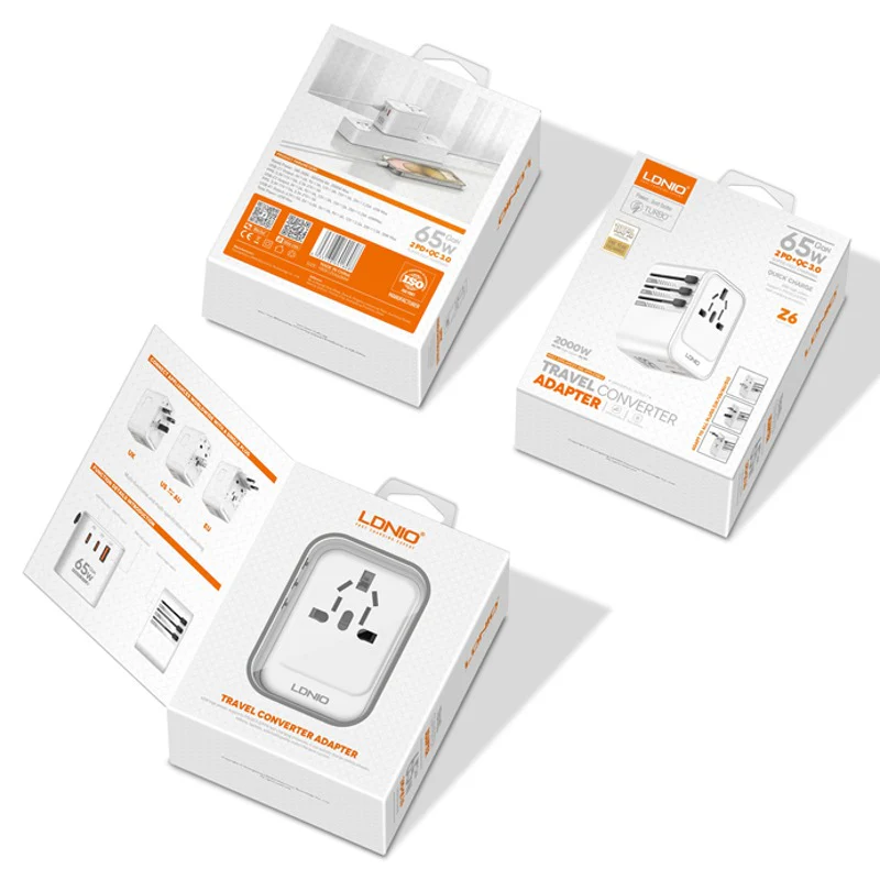 LDNIO Jet Setter 3 USB Ports 65W Travel Adapter - Image 7