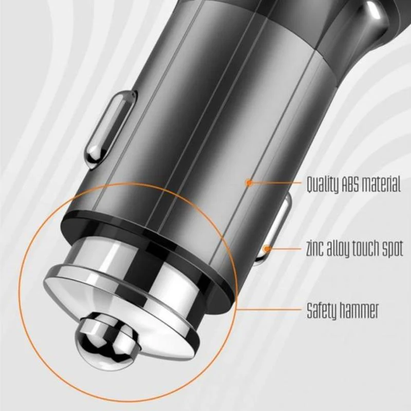 LDNIO ® Lightning Ring Dual Port Metal Car Charger - Image 4