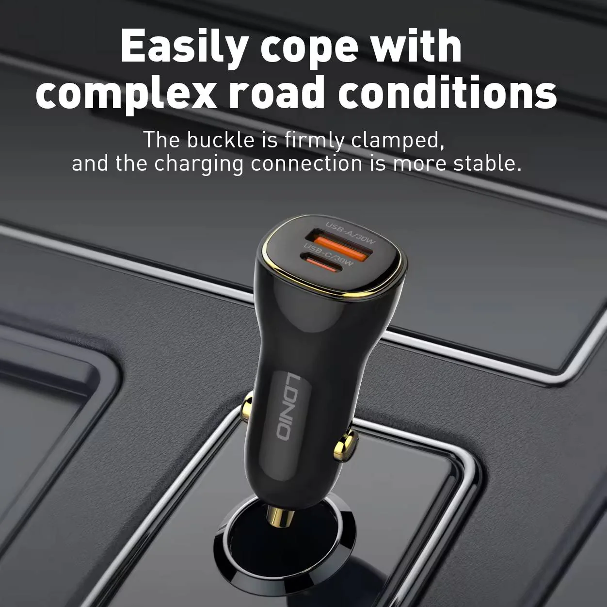 LDNIO Power Drive 60W Dual USB Fast Charger - Image 6