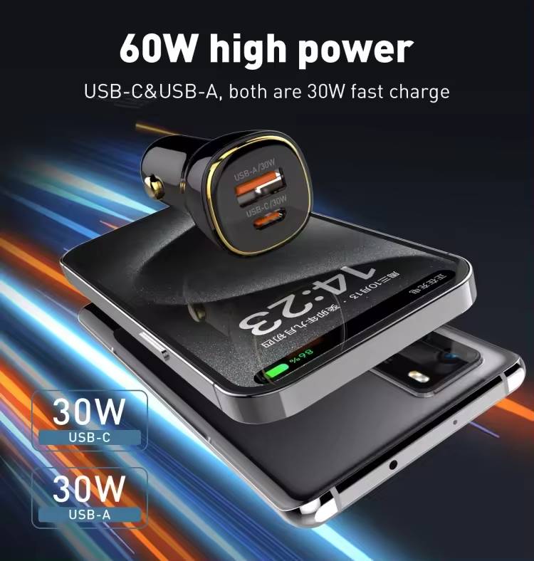 LDNIO Power Drive 60W Dual USB Fast Charger - Image 7