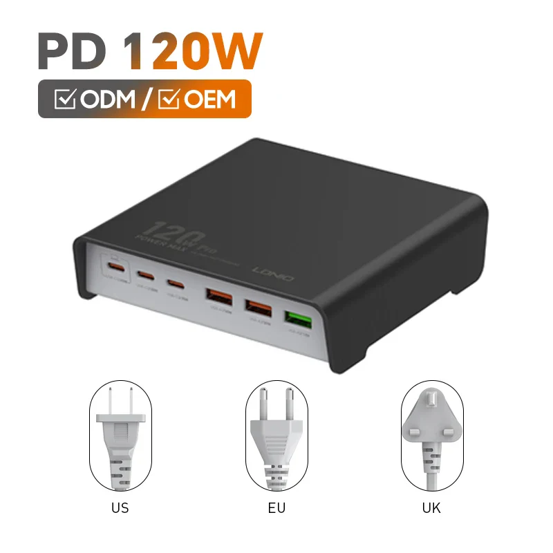 LDNIO Power Max 120W Turbo Desktop Charger - Image 3