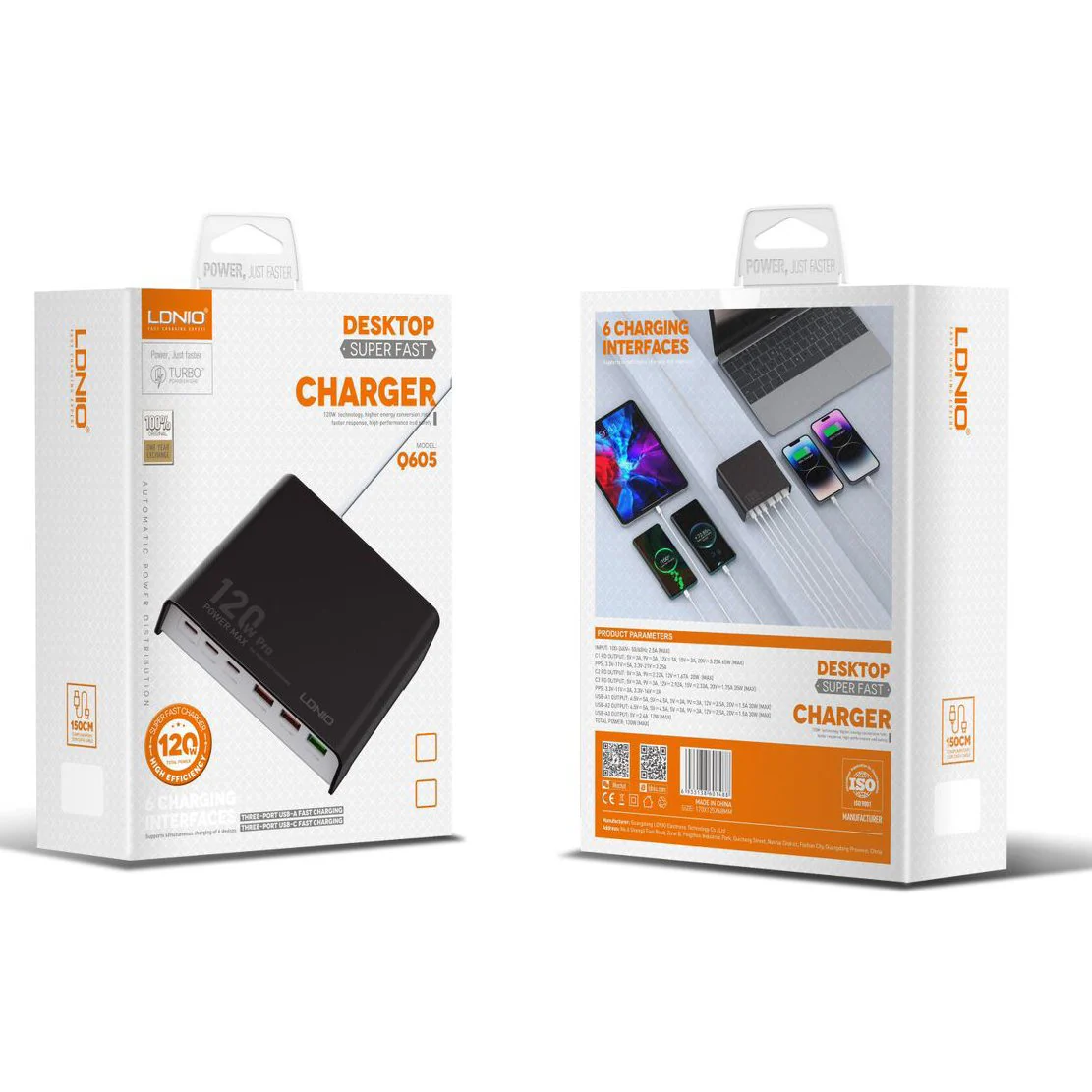 LDNIO Power Max 120W Turbo Desktop Charger - Image 6