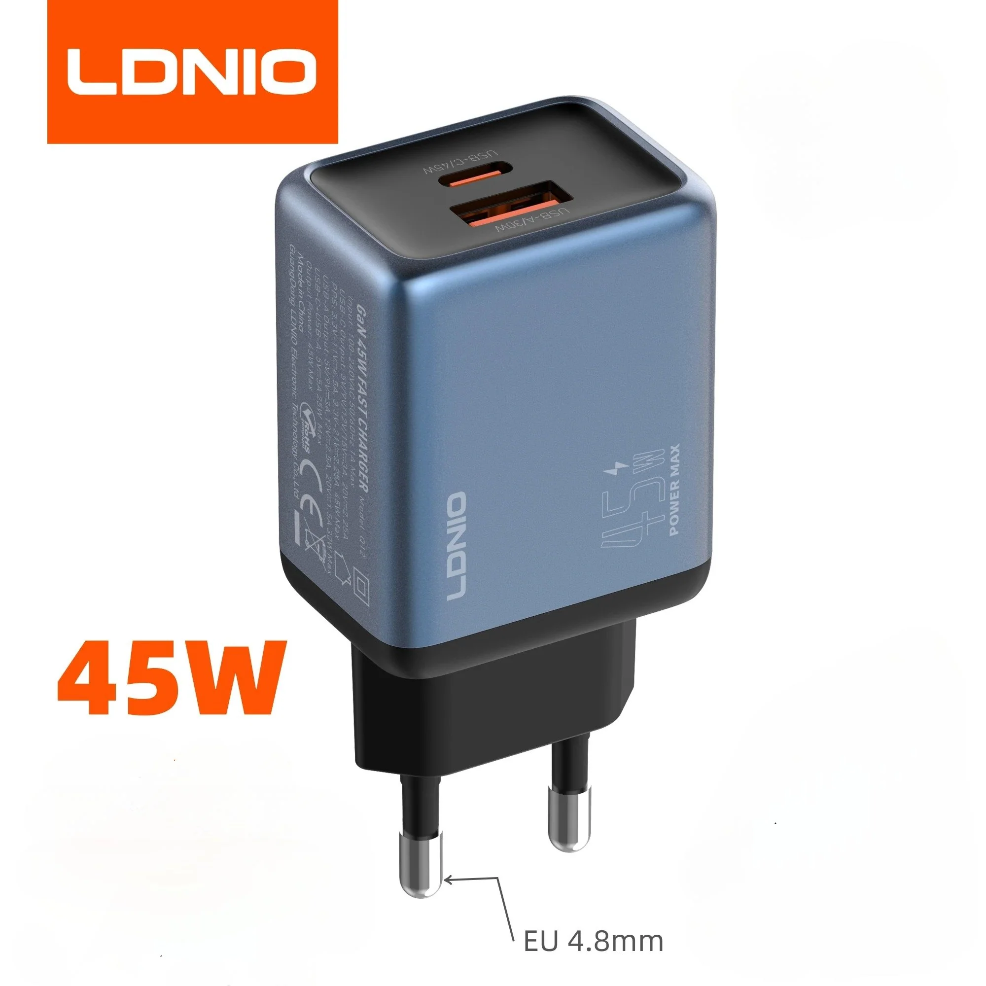 LDNIO Q6 45W GaN Multi Port Travel Adapter - Image 2
