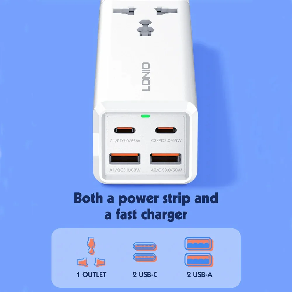 LDNIO RapidCharge Pro 65W Desktop Charging Station - Image 2