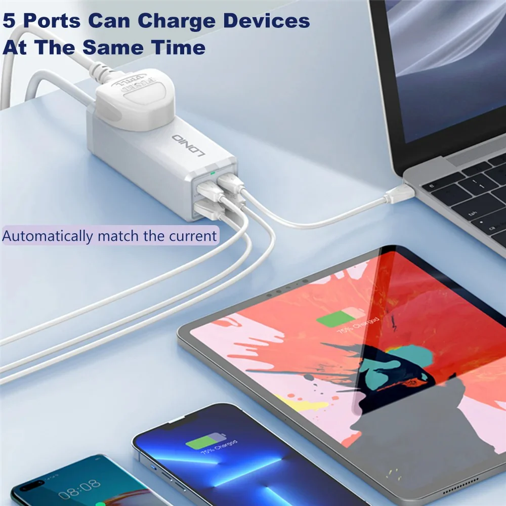 LDNIO RapidCharge Pro 65W Desktop Charging Station - Image 5