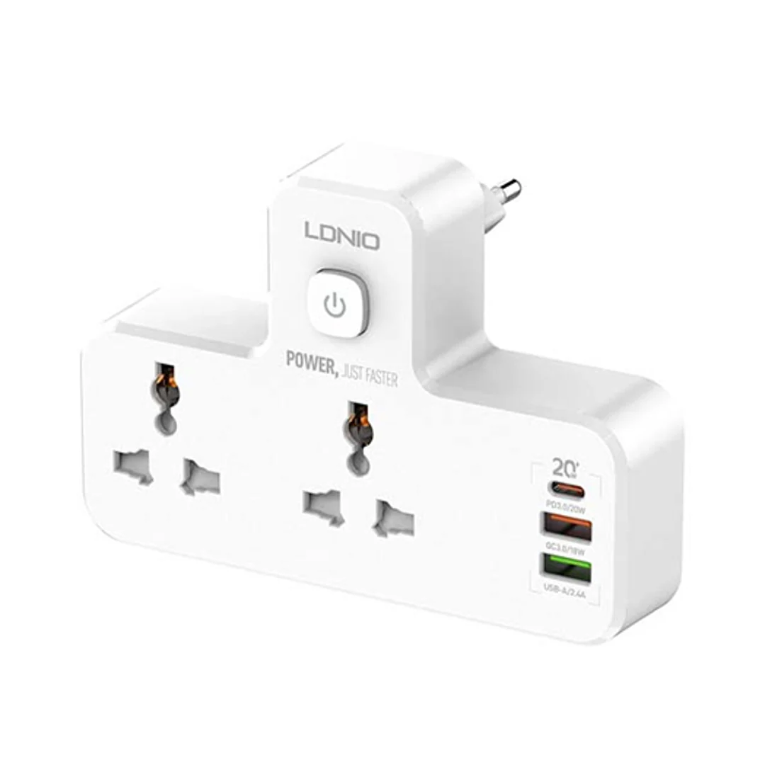 Smart Power Hub With Touch Control Night Lamp - Image 2