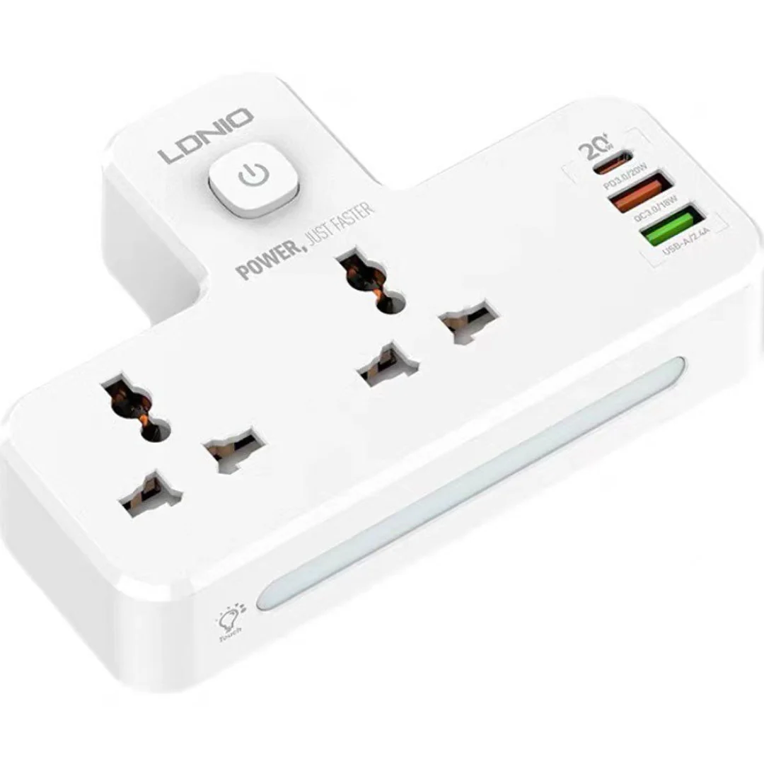 Smart Power Hub With Touch Control Night Lamp - Image 9