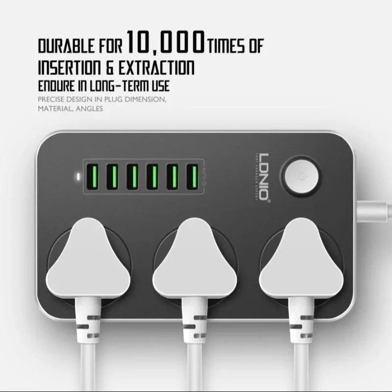 LDNIO ® Universal Power Socket with Multiple USB Charger Adapter - Image 6