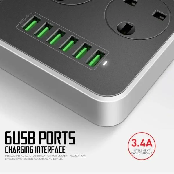 LDNIO ® Universal Power Socket with Multiple USB Charger Adapter - Image 8