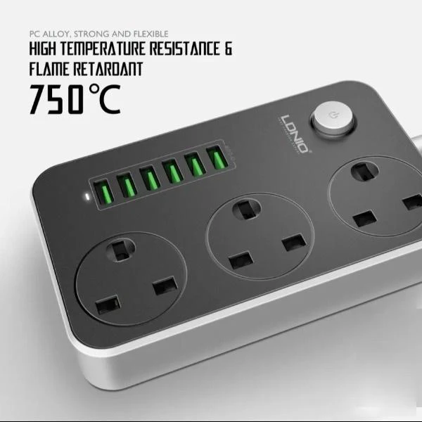 LDNIO ® Universal Power Socket with Multiple USB Charger Adapter - Image 9