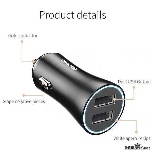 Dual USB Car Phone Charging Adapter - Image 2