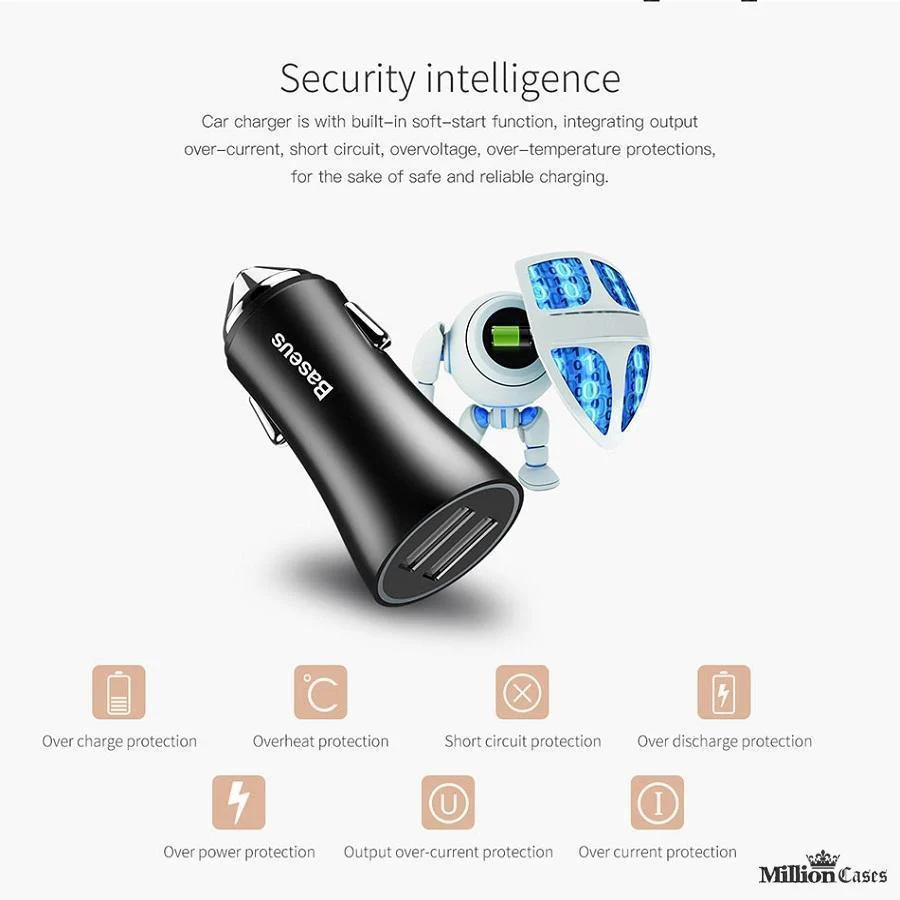 Dual USB Car Phone Charging Adapter - Image 3
