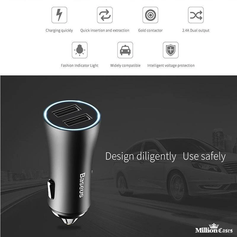 Dual USB Car Phone Charging Adapter - Image 6