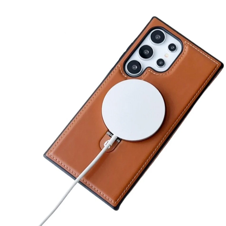 Luxe Leather Magnetic Ring Holder Case - Samsung - Image 4