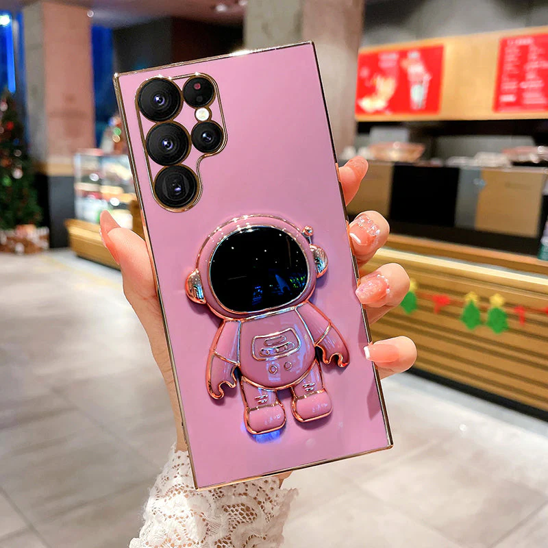 Luxurious Astronaut Bracket Phone Case - Samsung - Image 11