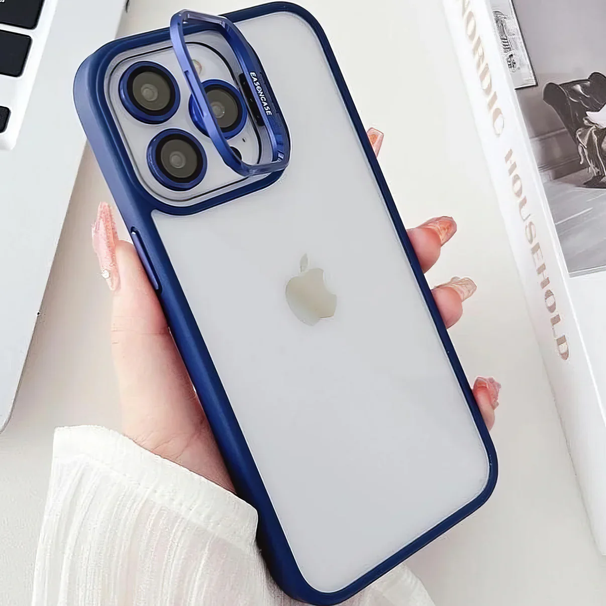 Luxury Camera Lens Flip Bracket Case - iPhone - Image 3