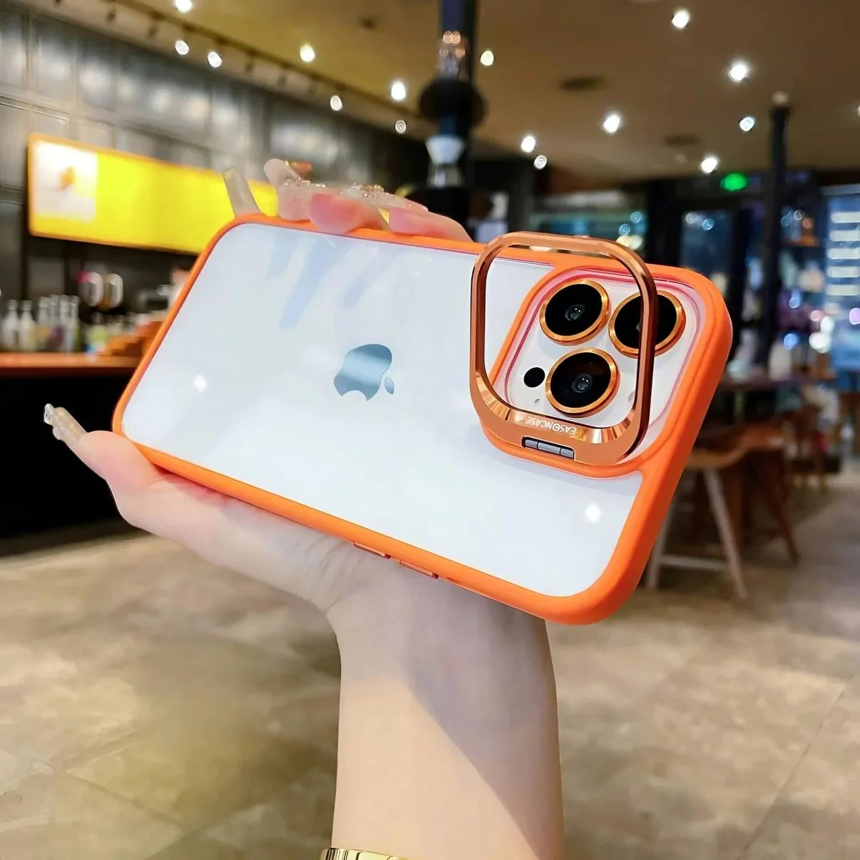 Luxury Camera Lens Flip Bracket Case - iPhone - Image 5